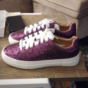 Brand new rhinestone sneakers